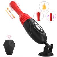 Erwachsenen-Spielzeug 4-in-1 Sexmaschine Stoßvibrator mit Heizfunktion 9 Modi Saugnapf 180° °   Einstellbarer Vibromasseur