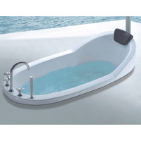 CBMMart Home Brand New Whirlpool pour hôtel Salle de bain Acrylique transparent Baignoire d'angle Spa Baignoire de trempage Baignoires Sauna Chambres