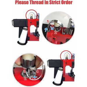 Industrial Seal <b>Sewing</b> <b>Machine</b> Electric Heat Sealing Semi <b>Automatic</b> Bag Closer Stitcher Knitted Bag Sealing Tool - Product Image 4