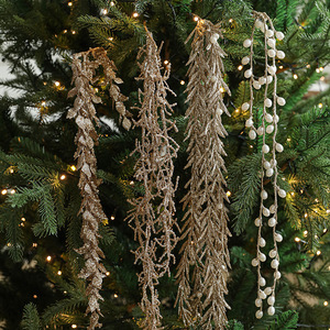 Boutures <span class=keywords><strong>de</strong></span> poudre visqueuse <span class=keywords><strong>de</strong></span> luxe arbre <span class=keywords><strong>de</strong></span> Noël épis <span class=keywords><strong>de</strong></span> <span class=keywords><strong>blé</strong></span> branches <span class=keywords><strong>de</strong></span> saule perles rotin usine en gros - Product Image 5