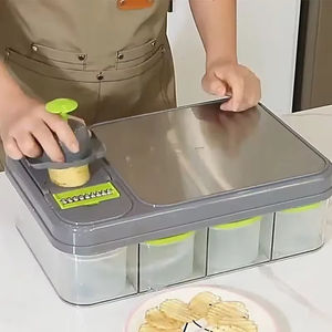 Cortador de Verduras Multifuncional Manos Libres al por Mayor, Picador Manual, Rallador y Tabla de Cortar para Frutas y Herramientas - Product Image 5