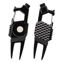 Outil de réparation de divots de golf multifonctionnel 7 en 1 en métal de haute qualité Dericsson avec brosse, accessoires de golf pour la réparation de la pelouse
