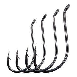 8 #- 7/0 8299 móc câu cá nước mặn barbing fish-móc 3 màu sắc Crank móc bạch tuộc móc thép carbon cao - Product Image 1