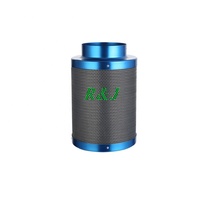 R & J Filter Karbon 8 Inci 750 CFM, Kipas Inline dengan Filter Karbon 8 Inci 25 Kaki Ducting Kombo untuk Ventilasi Tenda Tumbuh
