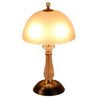 Estilo americano moderno lujo Hotel hogar sala de estar decoración globo cristal LED lámpara de mesa
