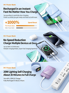 ราคาโรงงาน HYTO พาวเวอร์แบงค์แม่เหล็กขนาดเล็ก 10000mah 5000mah แบบพกพา ชาร์จเร็วไร้สาย 22.5W สำหรับ <span class=keywords><strong>iPhone</strong></span> และ Android - Product Image 3