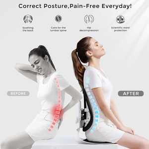 Ergonomic chỉnh hình ghế văn phòng đệm mềm thoáng khí Polypropylene đàn hồi trở lại Brace thắt lưng hỗ trợ điều chỉnh chiều cao - Product Image 3