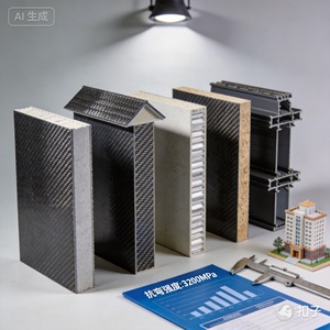 Tissu en fibre de carbone jacquard tissé - Accessoires légers résistants à l'abrasion - Product Image 4