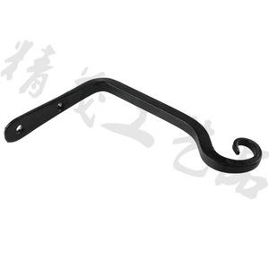Jingmao Wall Mounted Wrought Iron <b>Hook</b> 5.67 In <b>S</b> Shaped Minimalist Design For Clothes And Baskets Durable - Product Image 2