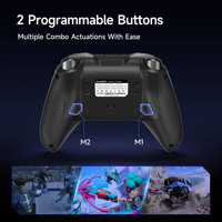 EasySMX D 10 pengontrol Game dengan Joystick TMR, Gamepad kunci pelatuk 2 arah dengan Dok pengisi daya cerdas, 2 tombol belakang