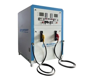 Eccellente mini gas 2 ugelli stazione di rifornimento portatile per benzina e gasolio stazione di rifornimento