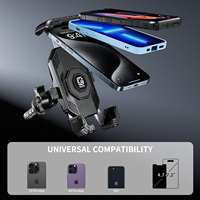 Support de téléphone portable spécialisé pour moto, fixation sur fourche de moto avec verrouillage sécurisé pour téléphones de 5,4 à 7,2 pouces