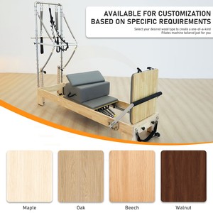 Emax Reformer Pilates en Bois de Haute Qualité, Demi-Trapec, Réglable, Commercial, <span class=keywords><strong>pour</strong></span> Studio de Yoga, Portable, Multifonctionnel, <span class=keywords><strong>pour</strong></span> Exercices - Product Image 4