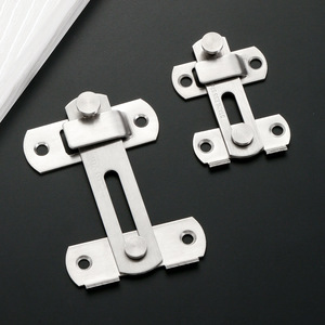 Stainless Steel Door Latch 90 Degree Anti Theft Lock For Wooden Door Household Pet Cage Easy Installation Minimalist Design - Product Image 1