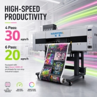 Imprimante DTF grand format HANYING 80 cm avec sécheur agitateur, ligne de production commerciale pour transfert textile, garantie 1 an