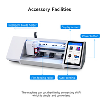 Cortadora de Película Inteligente Profesional de Escritorio, Plotter para Teléfonos Móviles, Máquina de Corte de Película de Hidrogel TPU Flexible para Protectores de Pantalla