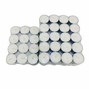 Lot de 50 <span class=keywords><strong>bougies</strong></span> chauffe-plat blanches naturelles en paraffine non parfumées - Product Image 1