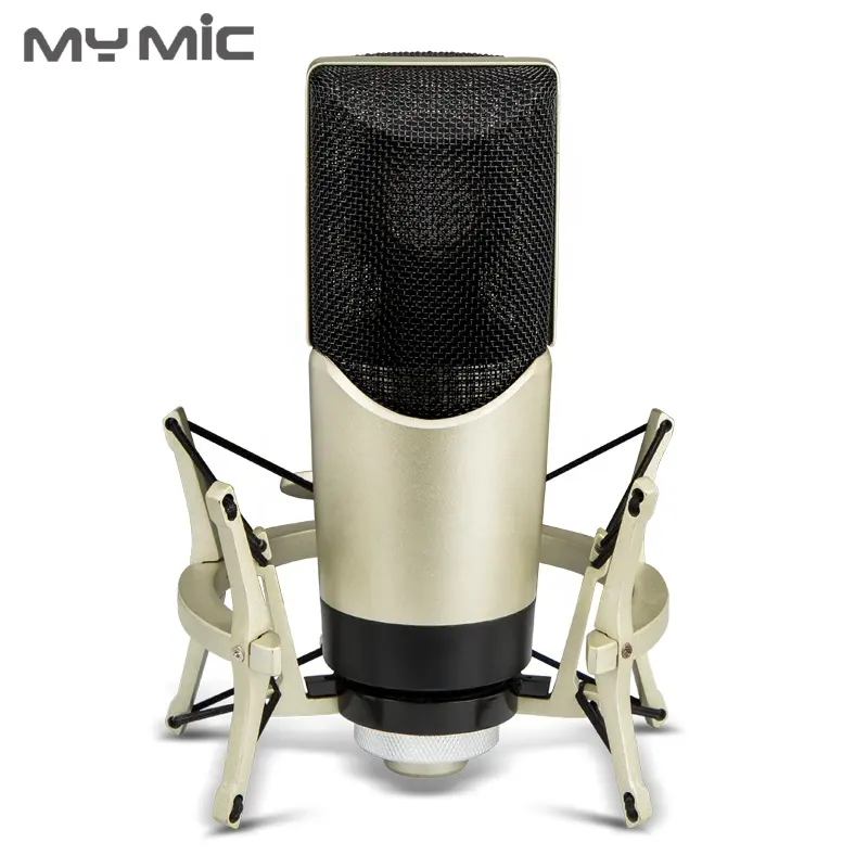 MEU MICROFONE M4 boa qualidade de estúdio Microfone condensador de diafragma grande microfone para gravação vocal Computador Podcasting Cantando