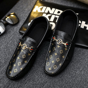 Chaussures <span class=keywords><strong>Doudou</strong></span> Homme Style Européen à Enfiler Antidérapantes Légères Tige en PU Toutes Saisons Décontractées Faciles à Enfiler - Product Image 2