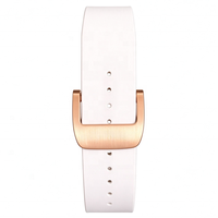 Hochwertige 0702 Rosa Kristall-Uhrgehäuse Automatisches Mechanisches Uhrwerk Weißes Fluorkautschuk-Armband Damen Sport-Business-Uhr