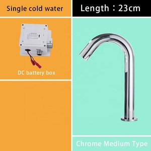 モダンシングルホールバスルーム蛇口タッチレス自動赤外線センサー洗面台タップセラミックバルブコア - Product Image 4