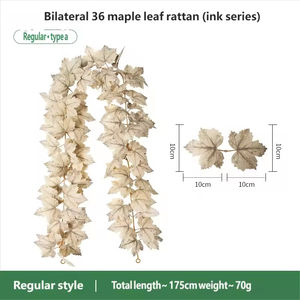 Guirnalda de Enredadera Artificial al por Mayor con Hojas de Arce y Calabaza, Decoración para Navidad, Halloween, Acción de Gracias, Pascua, Guirnalda de Enredadera Artificial - Product Image 6