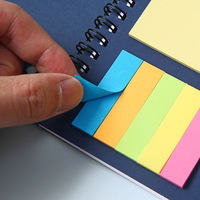 Promotion de vente : Petit carnet à spirale, bloc-notes adhésifs, carnet d'écriture en papier kraft, blocs-notes personnalisés avec stylo et notes adhésives