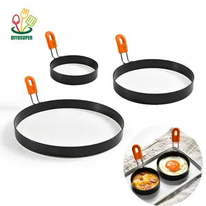 Back zubehör Frühstück Pfannkuchen Shaper Omelett form Spiegelei Runde Silikon Eierring