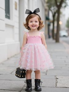 Nuovo Arrivo all'Ingrosso: Ultimo Design Estivo, Grazioso Abito in Pizzo e Poliestere Stile Lolita per Bambine di 7/8 Anni - Product Image 6