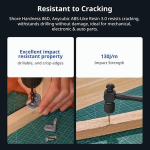 Anycubic Abs-Like <b>Resin</b> 3.0 Gray 1kg For 3D Printing High Precision Moulding - Product Image 3