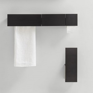 Agape Sen porta scopino moderno acciaio inox finitura tazza di vetro per cucina bagno uso Hotel - Product Image 3