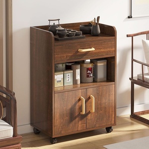 Tea Cabinet Cupboard Kitchen Living Room <strong>Office</strong> Storage <strong>Sideboard</strong> with Wheels Minimalist Modern Design Home Furniture - Product Image 3