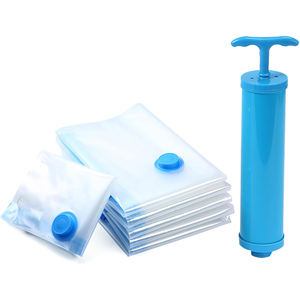 Bolsas de Almacenamiento al Vacío de Alta Calidad para Ahorrar Espacio, para Ropa, con Bomba - Product Image 1