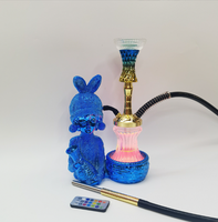Nouveau design fumer luxe résine fille design narguilé aluminium narguilé shisha verre petite fille narguilé chicha