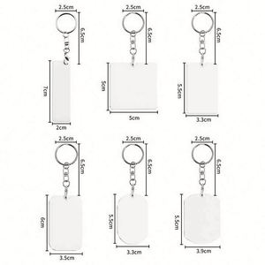 Promotional Company Activity Gifts Custom LOGO Printed Sublimation Blanks Keychain Sublimation Keyholders - Product Image 5