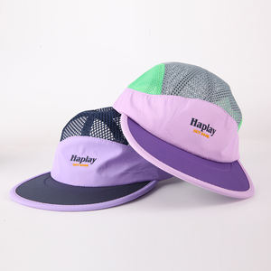 Gorra de 5 Paneles Personalizada con Bordado, Visera Plana, Secado Rápido, Nylon, Cierre a Presión, Malla, para <span class=keywords><strong>Hombre</strong></span>, Estilo <span class=keywords><strong>Camper</strong></span> - Product Image 2