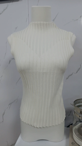 Camicetta Casual Senza Maniche da Donna, Top Traspirante Stile Occidentale per Donne e Ragazze, Canotta a Collo Alto in Rete, Taglia Unica - Product Image 2