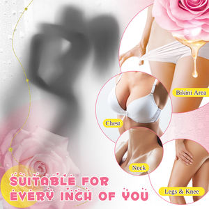 Массажное масло для интимных зон Ikzee с ароматом розы, оптовая продажа под собственной торговой маркой, увлажняющее и осветляющее масло для женского тела - Product Image 5