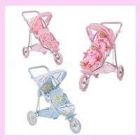 Jouets bébé poignée réglable double siège poupée jumeaux poussette
