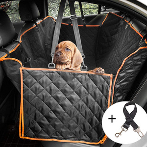 Örgü pencere ve depolama cebi ile arka koltuk yatak için köpek araba klozet kapağı - Product Image 3