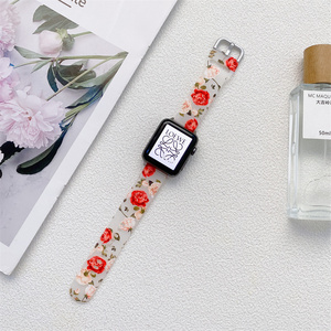 <span class=keywords><strong>Correa</strong></span> de silicona transparente con estampado Floral <span class=keywords><strong>Para</strong></span> <span class=keywords><strong>Apple</strong></span> <span class=keywords><strong>Watch</strong></span>, banda de reloj de sublimación <span class=keywords><strong>Para</strong></span> <span class=keywords><strong>Apple</strong></span> <span class=keywords><strong>Watch</strong></span> Series <span class=keywords><strong>8</strong></span> 7 6 5 41mm 45mm - Product Image 2