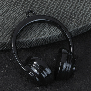 Breloque <span class=keywords><strong>pour</strong></span> casque audio supra-auriculaire en alliage de zinc brillant, accessoire <span class=keywords><strong>pour</strong></span> enrouleur de <span class=keywords><strong>badge</strong></span> DJ - Product Image 4
