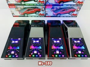 Loa xe hơi Cybertruck 15W WS-580, loa mini không dây cổ điển, tích hợp đèn RGB, cổng <span class=keywords><strong>USB</strong></span> Type-C, dành cho xe Tesla, sử dụng ngoài trời, pin 1200mah - Product Image 2