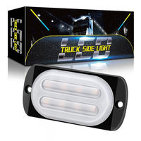 Barre lumineuse de signalisation d'urgence automobile DXZ I-BS-D-8LED 24W certifiée CE 12V-24V 8 LED ambre/blanc pour véhicules et VTT à rééquipement/amélioration