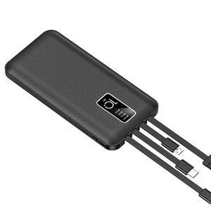 X327 nouveauté Offre Spéciale charge rapide <span class=keywords><strong>Portable</strong></span> banques d'alimentation chargeur 4 en 1 câbles intégrés 10000mah batterie externe - Product Image 5