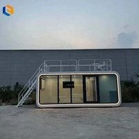 Cabane Apple, Cabane Apple, conteneur habitable de 40 pieds, utilisation hôtelière, panneau sandwich, design moderne, caractéristique respirante, installation facile, extérieur
