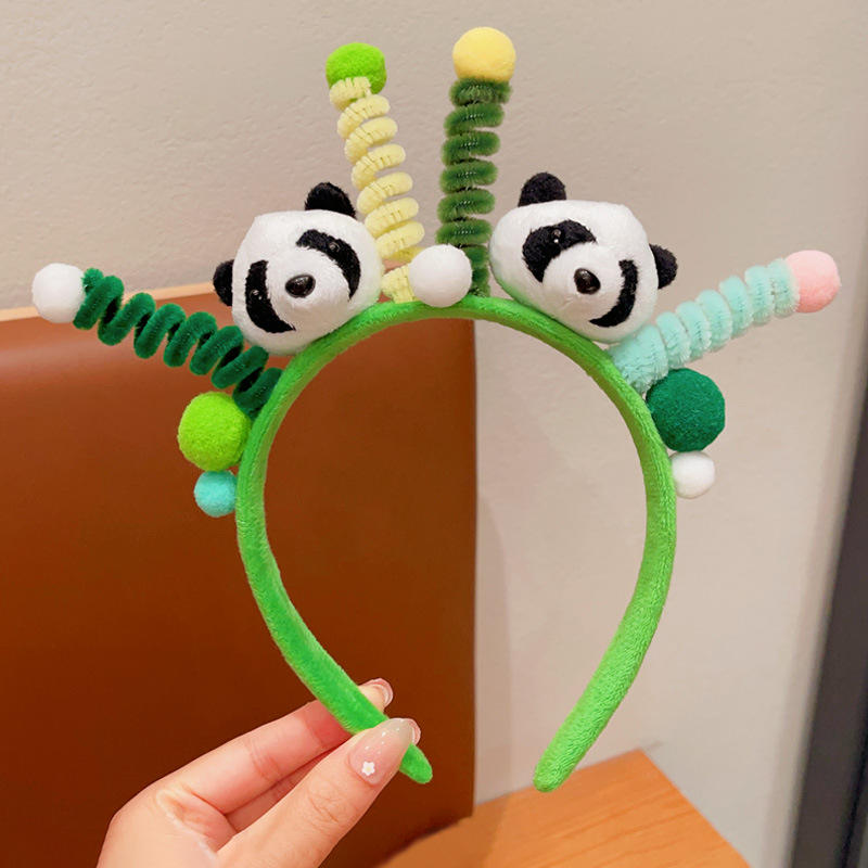 Cute Little Panda Hairband Children Animal Headbands for Girls Hairpin Pin Hair Accessory Custom Headbands