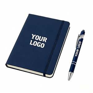 Wholesale Promotion Office Business School Gift Supplier A5 Leather <b>Diary</b> <b>Custom</b> Logo Writing Journal Notebook With Elastic Band - Product Image 1