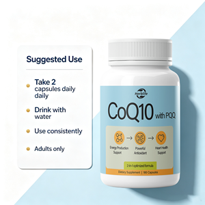 Fabricante de Suplementos para la Salud del Corazón y Antioxidantes, Cápsulas de CoQ10 con PQQ, Marca Privada OEM ODM - Product Image 4