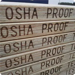 Osha หลักฐาน Lvl คณะกรรมการนั่งร้าน 38x25x3900 มม. lvl ไม้กระดานนั่งร้านไม้กระดานสําหรับการก่อสร้าง